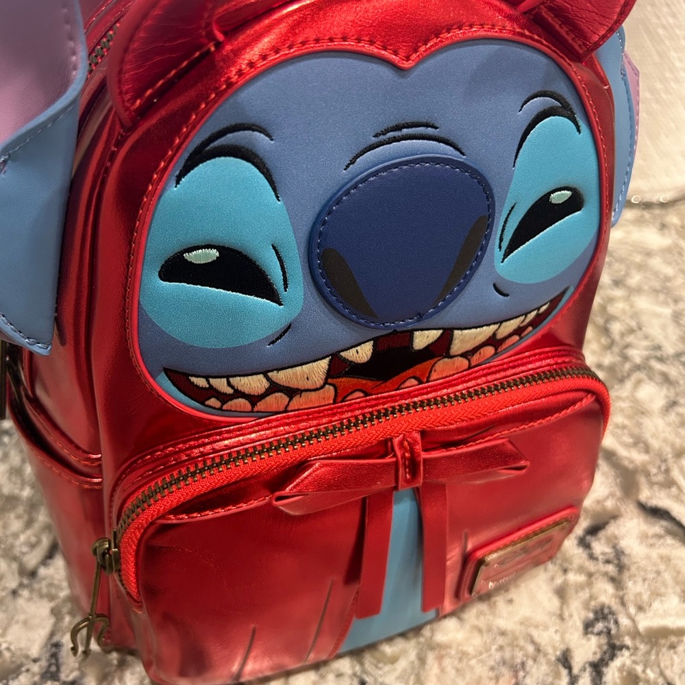 Loungefly Stitch Devil Mini Backpack - Picture 3 of 6